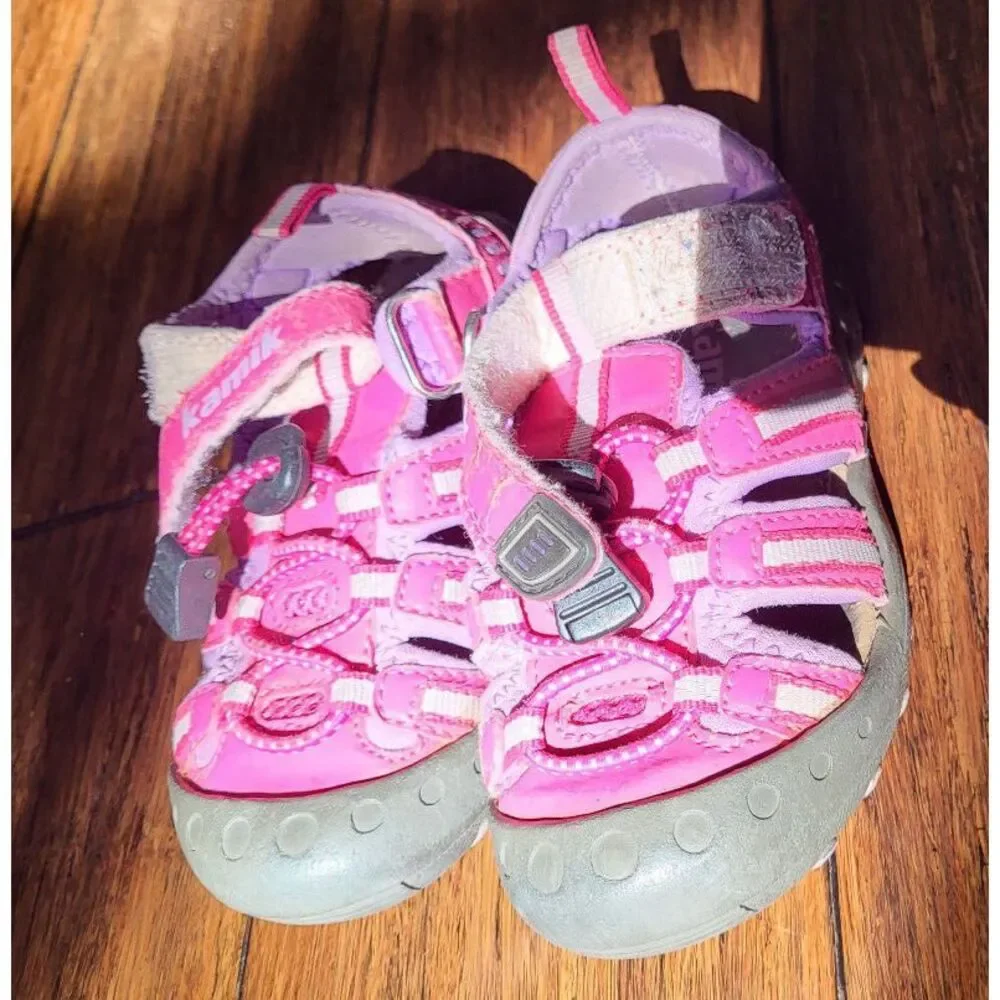 Kamik Kids Water Beach Hike Crab Shoe Pink Purple US 8 EU 25